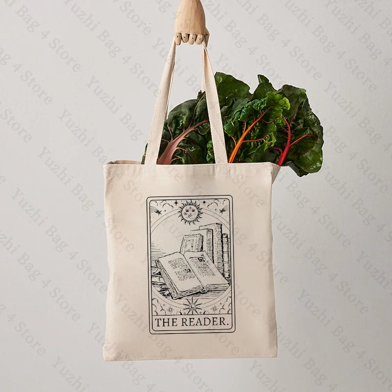 The Reader Tarot Inspired Bookish Tote Bag