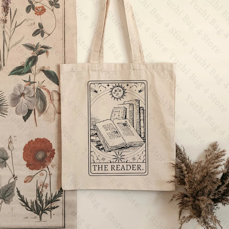 The Reader Tarot Inspired Bookish Tote Bag